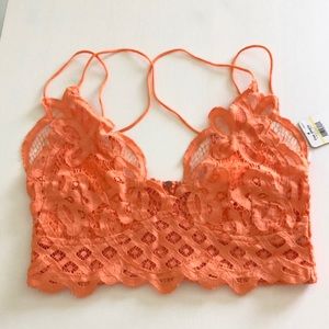 Free People Orange Bralette (M)